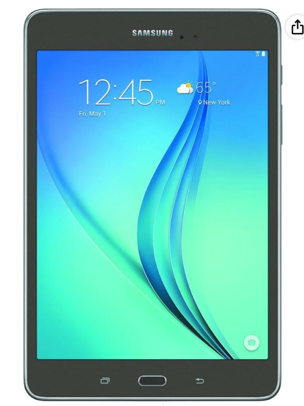 Samsung Galaxy Tab A SM-T350 8-Inch Tablet (16 GB, Titanium) W/ Pouch & Charger